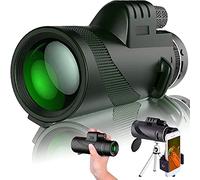 MSL 80X100 Monocular Telescope, High Power Monocular HD Bifocal Scope Portable Waterproof & Anti-Fog, BAK4 Prism for Animal Bird Watching Hunting Camping Tourist, Smartphone Stand & Tripod