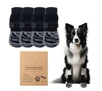 MSLSOZ 2 Pairs of Indoor anti slip dog socks, Soft Dog Socks with Adjustable Straps for Indoor Use, Dog Sock, dog socks paws stop licking, dog socks with grips for Large Dogs Dog (L).