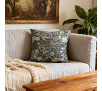 MSLSOZ Cushion Cover Set, 2Pcs 40cm×40cm William Morris Pillow Cases, Short Pile Double Sided Pattern Throw Pillow Cases, Bohemian Home Decor Cushion Cases, Vintage Gift for Women (Green)