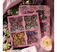 MSLSOZ Holographic Glitter Stickers Set, 700Pcs Sparkling Butterfly & Floral Stickers, Pink Purple Crystals Clear Waterproof Stickers Decals for Scrapbooking, Journaling, Phone Shells