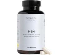 MSM Capsules | 120 Capsules with 100% Pure OptiMSM® | High Dose with 600 mg per Capsule | For Joints & Regeneration | Laboratory Tested & Vegan | Nordic Oil