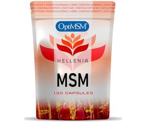 MSM Capsules Using Branded OptiMSM - 180 Capsules | 100% Pure Methyl Sulphonyl Methane | The Purest, Most Researched MSM, No Additives & Non-GMO | Suitable for Vegans