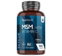 MSM with Vitamin C 2400mg 360 Tablets - 6 Month Supply