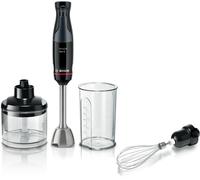 Bosch ErgoMaster Series 4 MSM4B621GB Pressure Controlled Speed 2 in 1 Hand Blender with Chopper, Beaker and Whisk, Stainless Steel Blade, 1000 W Motor, Black