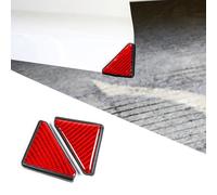 MSMDG 2Pcs Car Front Door Anti Collision Corner Guards for Audi B6 B7 B8 B9 D3 D4 D5 D6 A6 S4 8K A5 8T Q2 Q3 Q5 8R S Line, Anti-Collision Auto Door Edge Carbon Fiber Sticker,B/Red