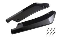 MSMDG 2Pcs Car Rear Bumper Lip Diffuser for Peugeot 208 II / 208 I / 208 GT/e-208 P21 A9 CC CA 5-Door/ 3-Door, Car Modified Rear Bumper Canard Diffuser Spoiler Lip Splitter Fins Protector,A/Black