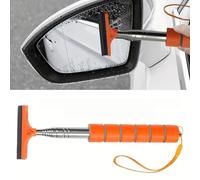 MSMDG Extendable Car Rearview Mirror Wiper - Raindrop Cleaner Brush, Compatible with BMW X6 xDrive40i X6 xDrive28i M X6 xDrive35i M,Orange