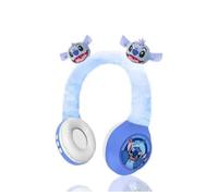MSN-810 Kids Bluetooth Wireless Stitch fluffy Headphone 3D Stitch Ears Kids Over Ears Headset Soft Ear Pads wireless headphone for Girls and Boys Xmas Gift