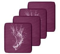 MSNCS 1/2/4 PCS Sofa Seat Cushion Covers Outdoor Waterproof,Garden Replacement Furniture Seat Covers with zipper,Washable,for Indoor Outdoor Patio Sofa(Purple,60x55x10cm 4pcs)