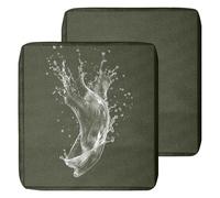 MSNCS 1/2/4 PCS Sofa Seat Cushion Covers Outdoor Waterproof,Garden Replacement Furniture Seat Covers with zipper,Washable,for Indoor Outdoor Patio Sofa(Dark Gray,50x50x5cm 2pcs)