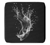 MSNCS 1/2/4 PCS Sofa Seat Cushion Covers Outdoor Waterproof,Garden Replacement Furniture Seat Covers with zipper,Washable,for Indoor Outdoor Patio Sofa(Black,50x55x10cm 1pcs)