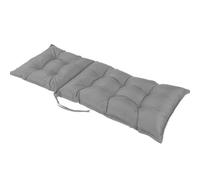 MSNCS High Back Chair Cushion Outdoor/Indoor,Waterproof Replacement Seat Cushions,47x20inch Thicken Patio Soft Rocking Chairs Pad With Ties For Lounger Garden Furniture Patio(Light Grey)