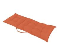 MSNCS High Back Chair Cushion Outdoor/Indoor,Waterproof Replacement Seat Cushions,47x20inch Thicken Patio Soft Rocking Chairs Pad With Ties For Lounger Garden Furniture Patio(Orange)