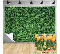 Msocio 7x5ft Durable Polyester Spring Fabric Greenery Leaves Grass Nature Photography Backdrop for Birthday Wedding Safari Dinosaur Baby Shower Party Decorations Background Portrait Photo Booth