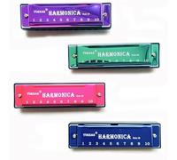 MSOLE 3 PCS Harmonicas Key of C 10 Hole Harmonica with Case Polishing cloth Best Gift for Beginner Students Kids