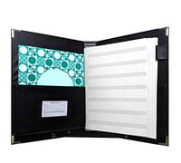 MSP Black Music Choral Folder with Detachable Strap and Elastic Stray (9" x 12" with Elastic Stray)