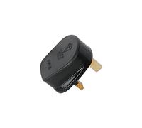 MSP213B UK mains plug, 13A fuse, black