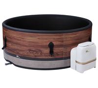 Mspa FRAME DUET Round DWF Bubble Spa (6 Bathers), UVC+ in Brown | Size: 6 Person Mspa Brown 6 Person