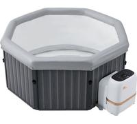 Mspa Frame Tuscany 4-6 Person Octagon Bubble Spa, Uvc+, All Year Round Use Hot Tub Includes Cover & Accessories - Diy Setup