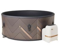 Mspa MONO Round DWF Bubble Spa (6 Bathers), UVC+ Plug & Play in Brown | Size: 6 Person Mspa Brown 6 Person