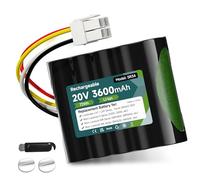 Mspalocell 20V 3600mAh Battery for Worx Landroid S Basic, S450i, S500, WA3230, WR101SI, WR102SI, WR105SI, WR105si.1, WR106 SI, WR106SI, WR115mi, Landxcape LX7 / LX9 Series, 50032492, Ferrex 800m2 2021