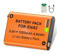 Mspalocell 3.6 V 1350 mAh Replacement Battery for Petzl Battery Core, USB-C Battery for ID682, E99ACA, TIKKINA/TIKKID/Tikka/ZIPKA/ACTIK/TACTIKKA/IKO Core Series, Pack of 1