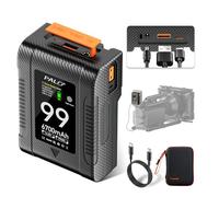 Mspalocell V-mount battery 99Wh 6700mA 14.8V, PD65W USB-C fast charging V mount battery with OLED screen, USB-C/BP/Dual D-TAP (input/output), DC/USB-A (PD65W) output for camera camcorder
