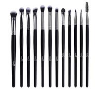 MSQ 12pcs Eyeshadow Brushes Professional Eye Makeup Brush Set Makeup Brushes for Eye Shader,Eyeliner,Eye Blending,Eye Defining,Eye Brow,Eye Smudged-Soft Hair