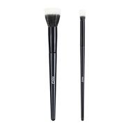 MSQ 2pcs Stippling Brush Flat Top Stippling Foundation Brush Cone-Shaped