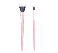 MSQ 2PCS Stippling Brush,Premium Quality Duo Fibre Stipple Brush for Flawless Foundation and Blush