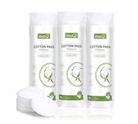 MSQ 300pcs Disposable Makeup Remover Pads Cosmetic Lint Free Cotton Pads | MSQ 100% Cotton Pads for face eyes Hypoallergenic Lint-Free Pure Cotton