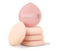 MSQ 5 in 1 Large Makeup Sponge 5pcs Super Soft Powder Puff Quickly Makeup in 3s Teardrop Shaped Face Make Up Sponges Wet Dry Makeup Tool for Liquid Foundation, Loose Powder