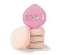 MSQ 5 PCS Makeup Sponge Puff for Foundation Face Powder Puff Reusable Waterdrop Sponges with Strap Quickly Makeup in 3s