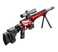 MSR Soft Bullet Toy Gun 97cm - Shell Ejecting Foam Blaster Sniper Rifle with Adjustable Scope & Foldable Stock - Bolt Action Dart Blaster for Adult & Teens，Red