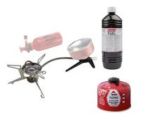 MSR Whisperlite Universal Stove + Isopro 227g Gas & Coleman 1L Fuel