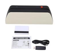 MSR X6 Card Swiper 3 Tracks Magnetic Card Reader Stripe Card Reader Magnetic Credit Card Reader with USB Interface for ID Cards Debit Cards and Bank Cards
