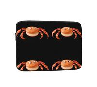 MSRHIUEF Bread with Cartoon Crab Stamp Portable Laptop Sleeve Case - Shockproof Portable Laptop Sleeve Bag 10 inch for Men and Women Business Travel, Office Daily Use