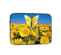 MSRHIUEF Butterfly on The Cross Stamp Portable Laptop Sleeve Case - Shockproof Portable Laptop Sleeve Bag 12 inch for Men and Women Business Travel, Office Daily Use