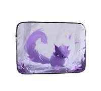 MSRHIUEF Cartoon Long Tail Cat Stamp Portable Laptop Sleeve Case - Shockproof Portable Laptop Sleeve Bag 17 inch for Men and Women Business Travel, Office Daily Use