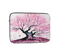 MSRHIUEF Cherry Blossom Watercolor Stamp Portable Laptop Sleeve Case - Shockproof Portable Laptop Sleeve Bag 12 inch for Men and Women Business Travel, Office Daily Use