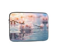 MSRHIUEF Cherry Blossoms in Full Bloom Stamp Portable Laptop Sleeve Case - Shockproof Portable Laptop Sleeve Bag 13 inch for Men and Women Business Travel, Office Daily Use