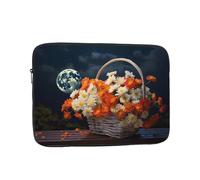 MSRHIUEF Chrysanthemums in Full Bloom Stamp Portable Laptop Sleeve Case - Shockproof Portable Laptop Sleeve Bag 13 inch for Men and Women Business Travel, Office Daily Use
