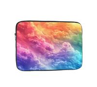 MSRHIUEF Colorful Clouds Tumbling Stamp Portable Laptop Sleeve Case - Shockproof Portable Laptop Sleeve Bag 12 inch for Men and Women Business Travel, Office Daily Use