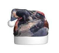 MSRHIUEF Colorful Fairy Tale World Pattern Christmas Hat for Adult Festive Celebrations as a Gift for Men and Women
