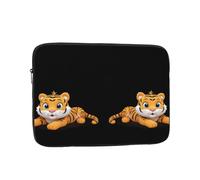 MSRHIUEF Cute Little Tiger Pillow Stamp Portable Laptop Sleeve Case - Shockproof Portable Laptop Sleeve Bag 17 inch for Men and Women Business Travel, Office Daily Use