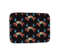 MSRHIUEF Dancing Colorful Crabs Stamp Portable Laptop Sleeve Case - Shockproof Portable Laptop Sleeve Bag 17 inch for Men and Women Business Travel, Office Daily Use