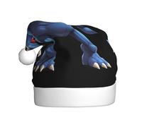 MSRHIUEF Giant monster with red eyes Pattern Christmas Hat for Adult Festive Celebrations as a Gift for Men and Women