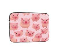 MSRHIUEF Little Pink Pig Stamp Portable Laptop Sleeve Case - Shockproof Portable Laptop Sleeve Bag 13 inch for Men and Women Business Travel, Office Daily Use