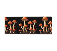 MSRHIUEF New Mushrooms on Dead Trees Pattern Extra Large Mouse pad Mousepad 12x31.5in for Office Gaming Learning