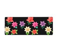 MSRHIUEF Origami Flowers Pattern Extra Large Mouse pad Mousepad 12x31.5in for Office Gaming Learning